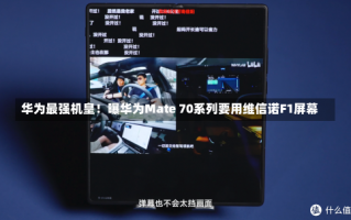 华为最强机皇！曝华为Mate 70系列要用维信诺F1屏幕