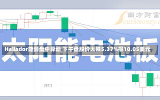 Hallador能源盘中异动 下午盘股价大跌5.37%报10.05美元