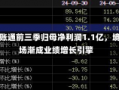 金融壹账通前三季归母净利润1.1亿，境外市场渐成业绩增长引擎