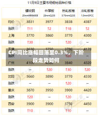 CPI同比涨幅回落至0.3%，下阶段走势如何-第1张图片-玩游号