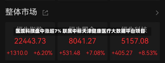 医渡科技盘中涨超7% 联属中标天津健康医疗大数据平台项目-第3张图片-玩游号
