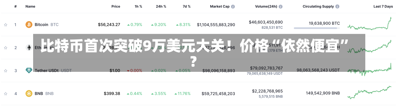 比特币首次突破9万美元大关！价格“依然便宜”？-第1张图片-玩游号